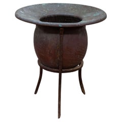 Large Copper Vat / Planter on Bespoke Iron Stand circa 1900