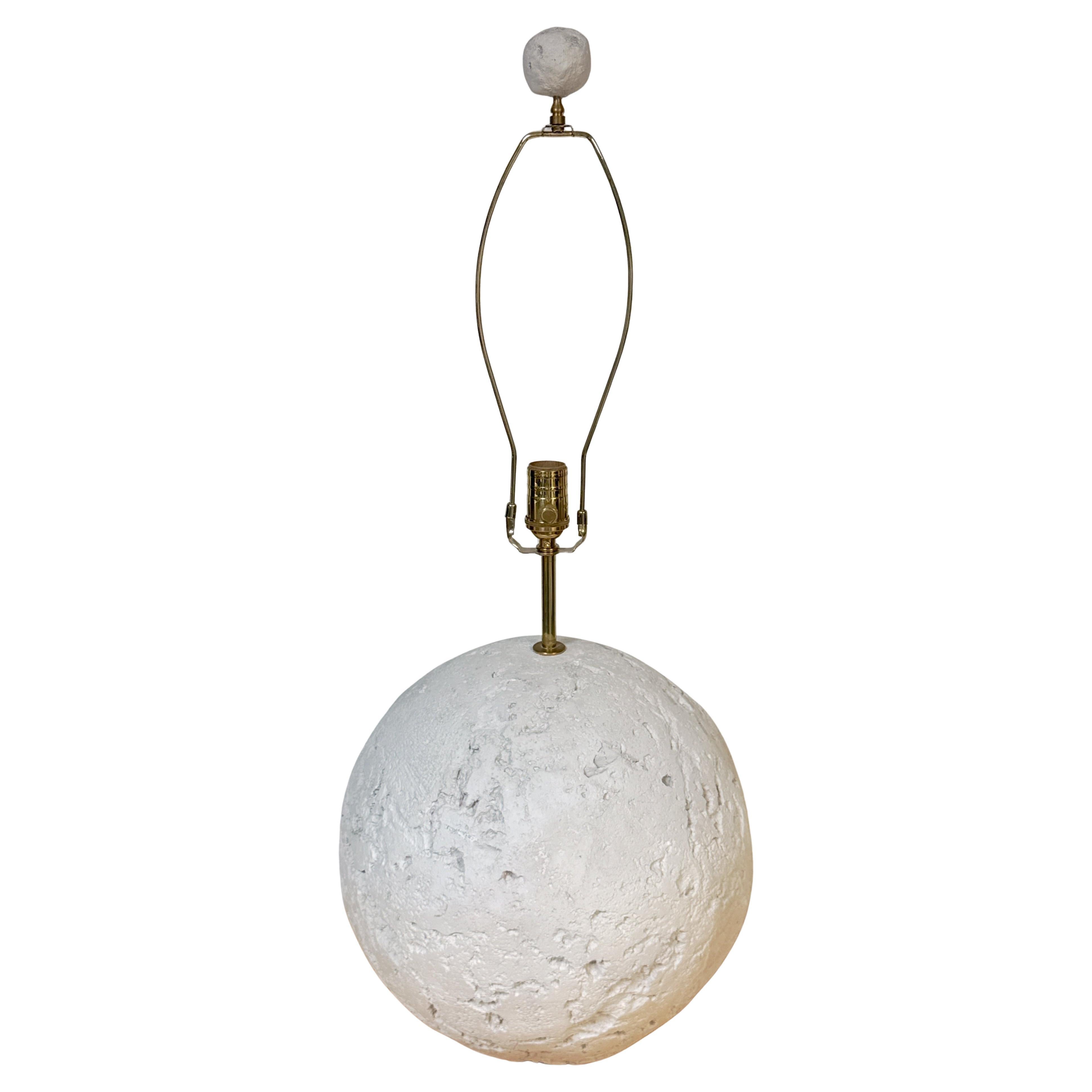 Große Coquina/Koralle  Stone Orb Lampe, mit Endstück