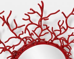 Large “coral” mirror in lacquered iron, Musgo, Barcelona, Spain