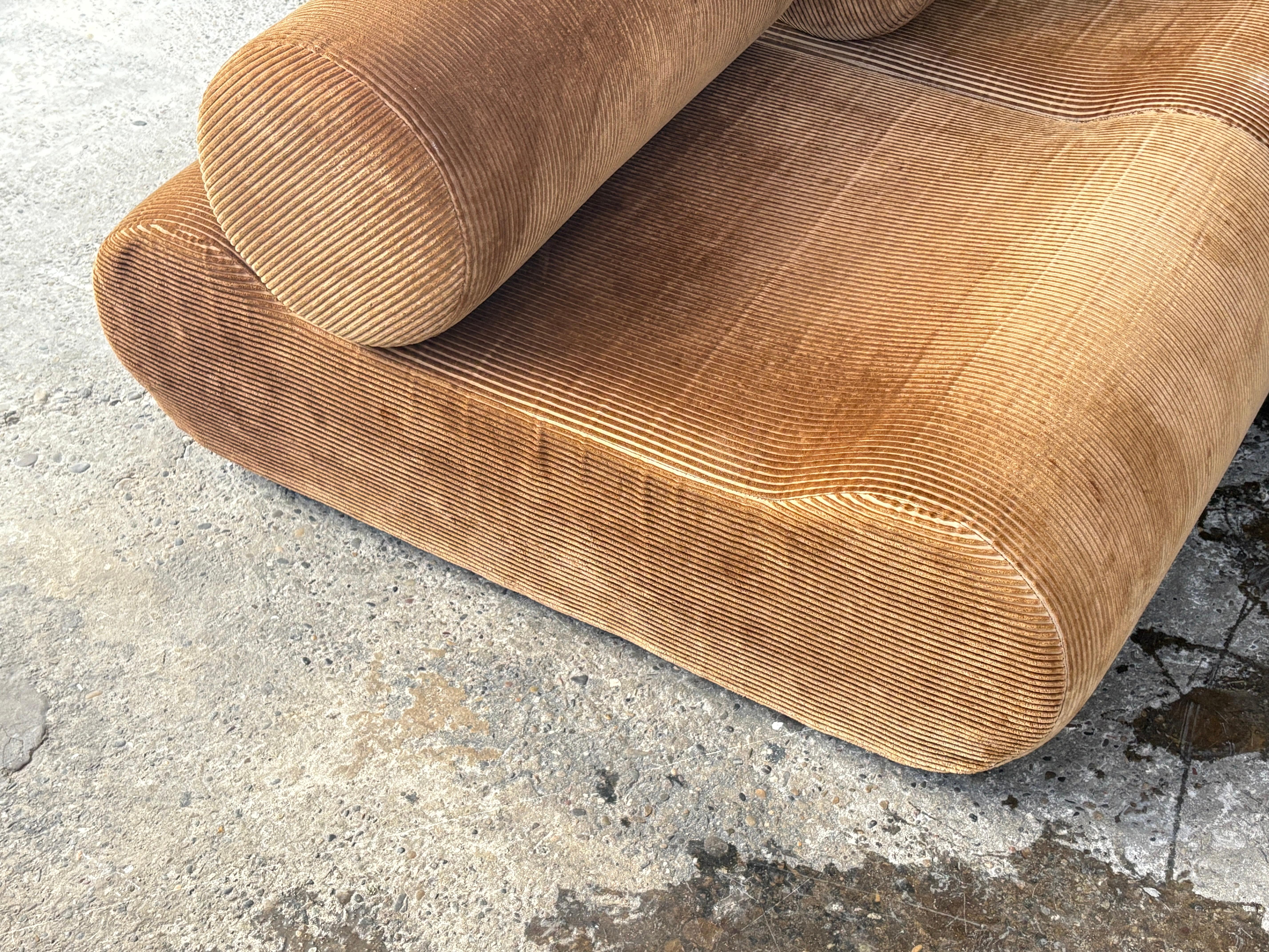 Tessuto large Corbi sectional sofa designed by Klaus Uredat for COR 1972 five seats in vendita