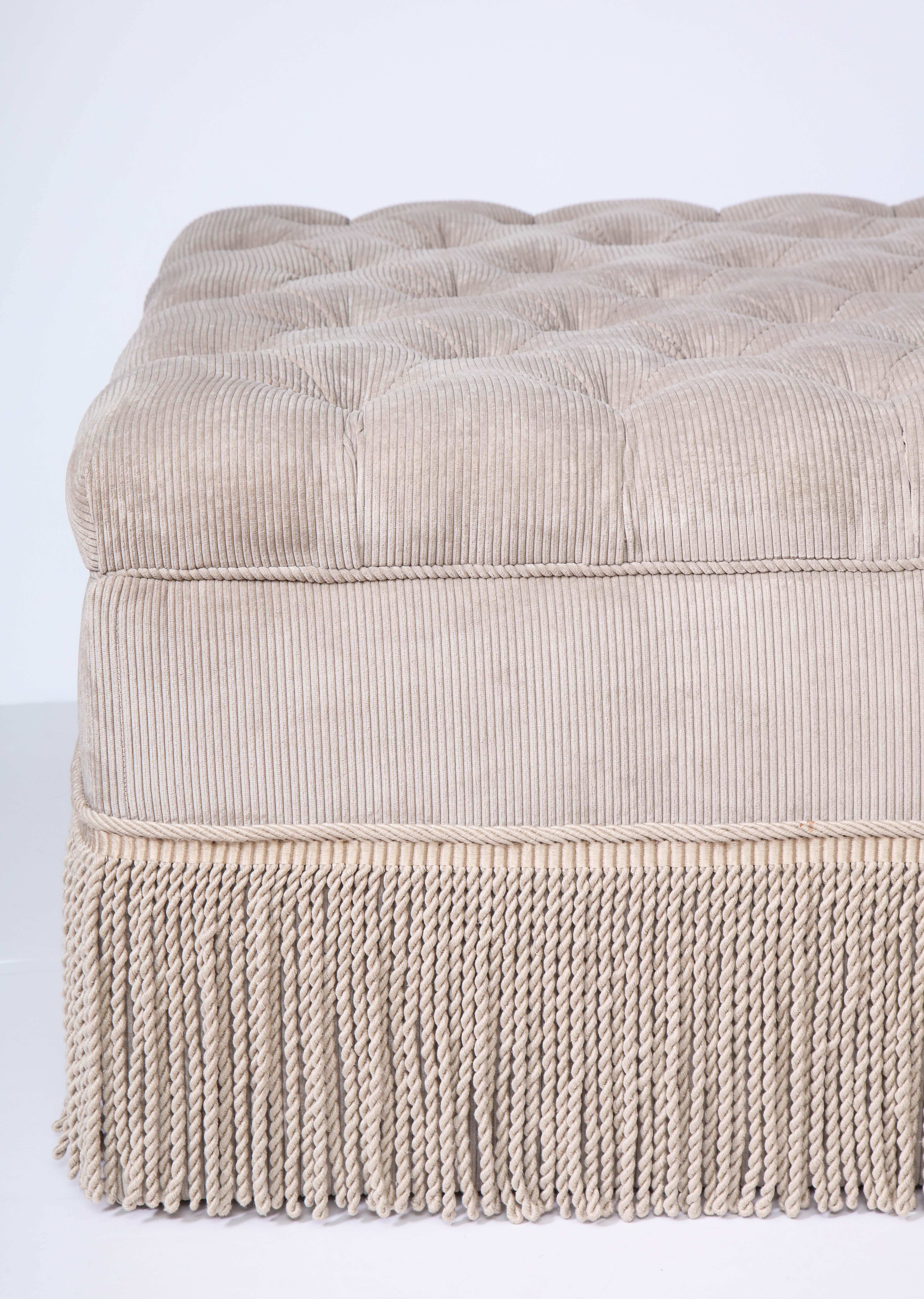 corduroy ottoman