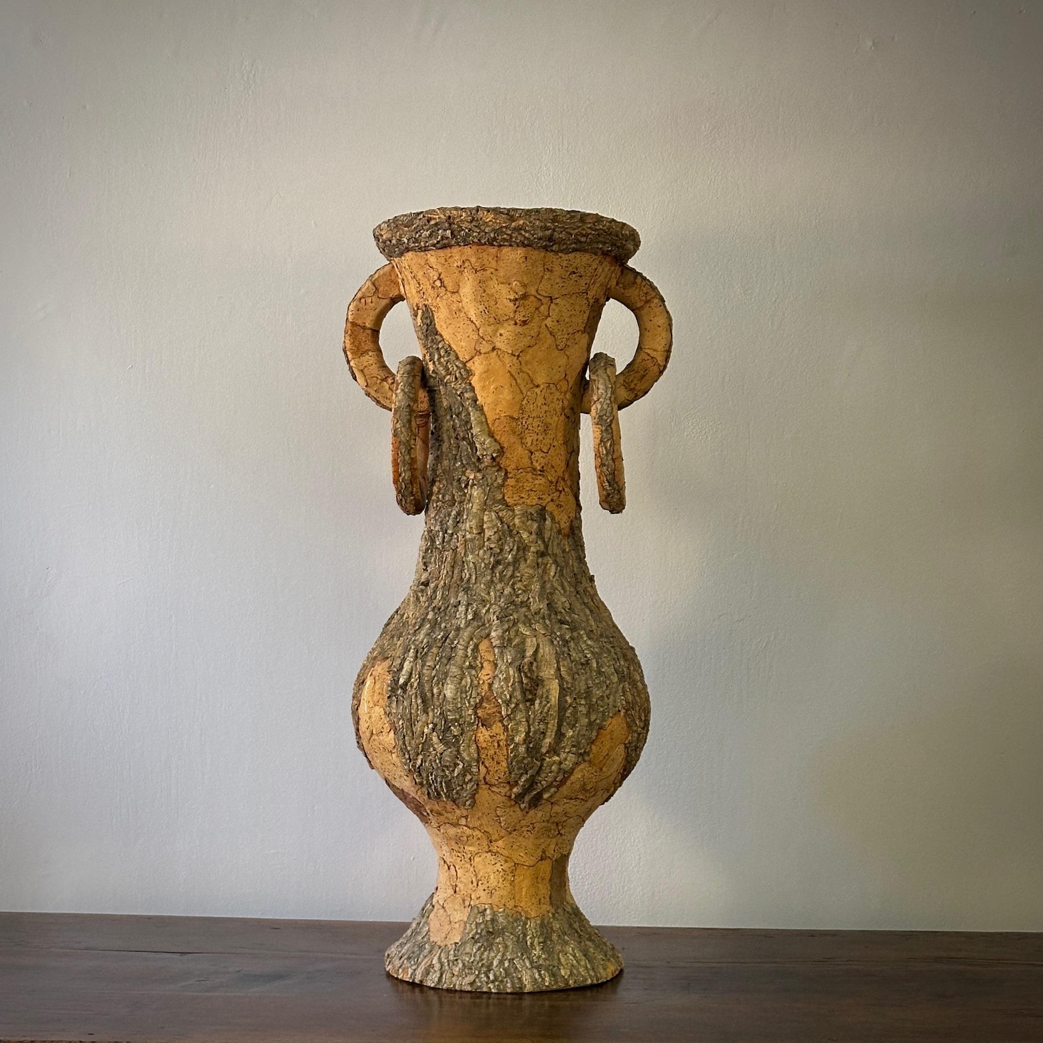 French Large Cork Urn For Sale