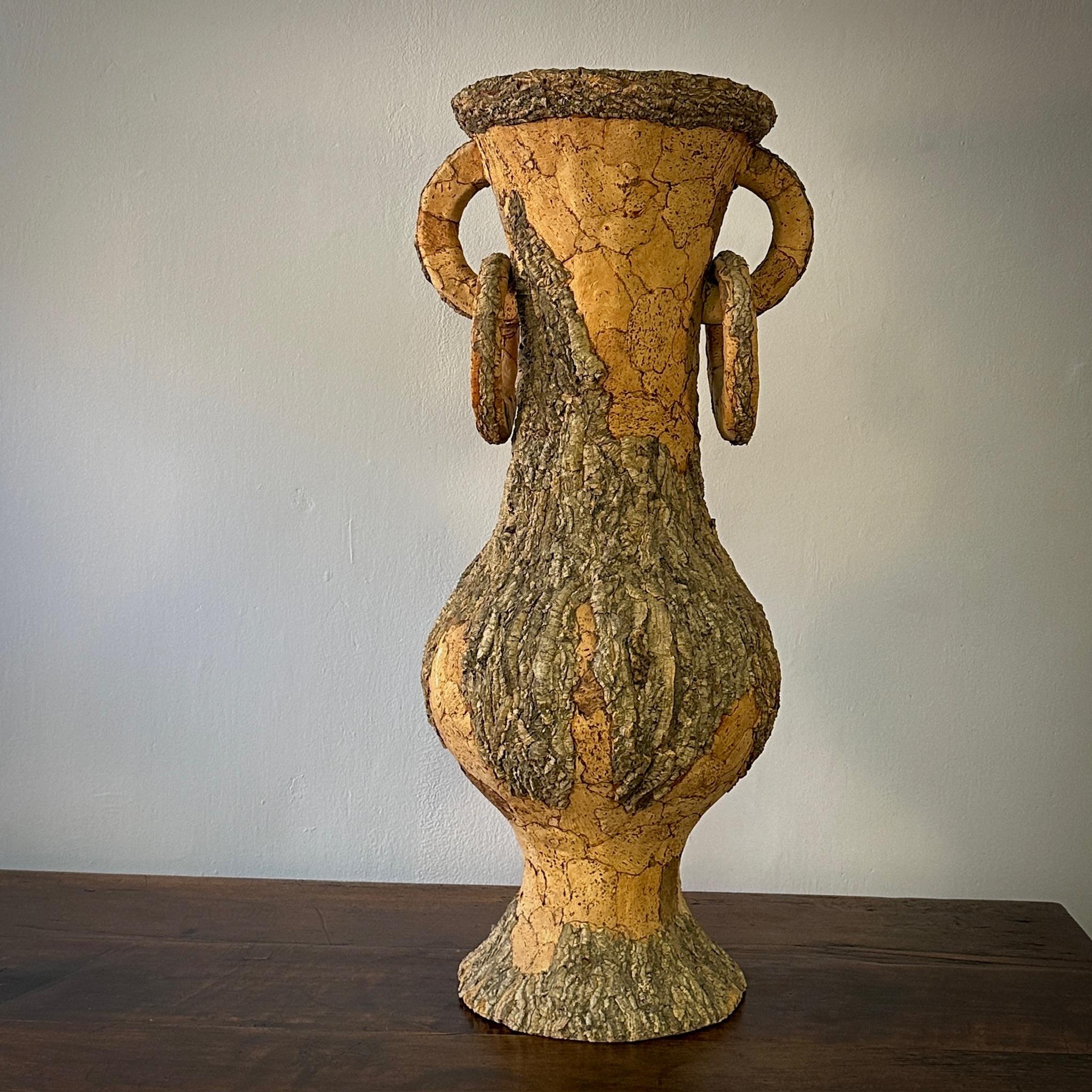 Early 20th Century Large Cork Urn For Sale