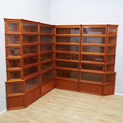 Large Corner Sectional Barrister Bookcase, Replica by Studio Globe Wernicke