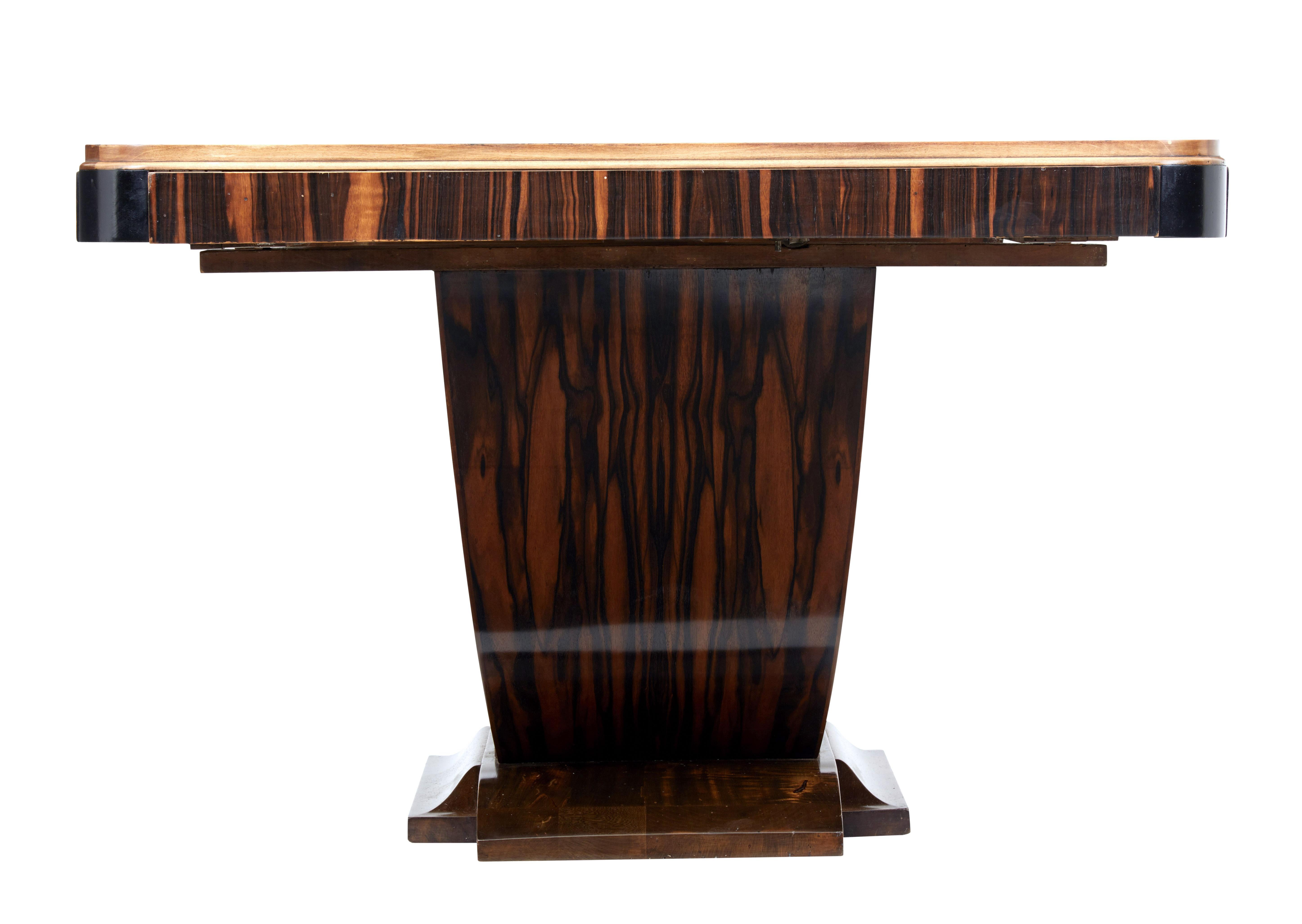 Veneer Large Coromandel Art Deco Center Table