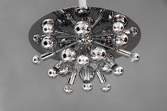 Large Cosack Flushmount or Wall Lamp in Chrome around 1960s