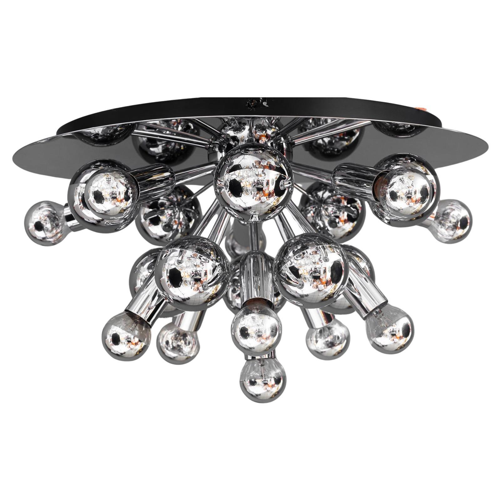 Large Cosack Flushmount or Wall Lamp in Chrome around 1960s
