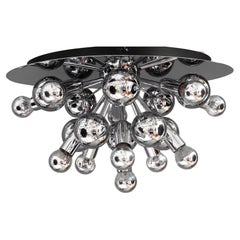 Large Cosack Flushmount or Wall Lamp in Chrome around 1960s