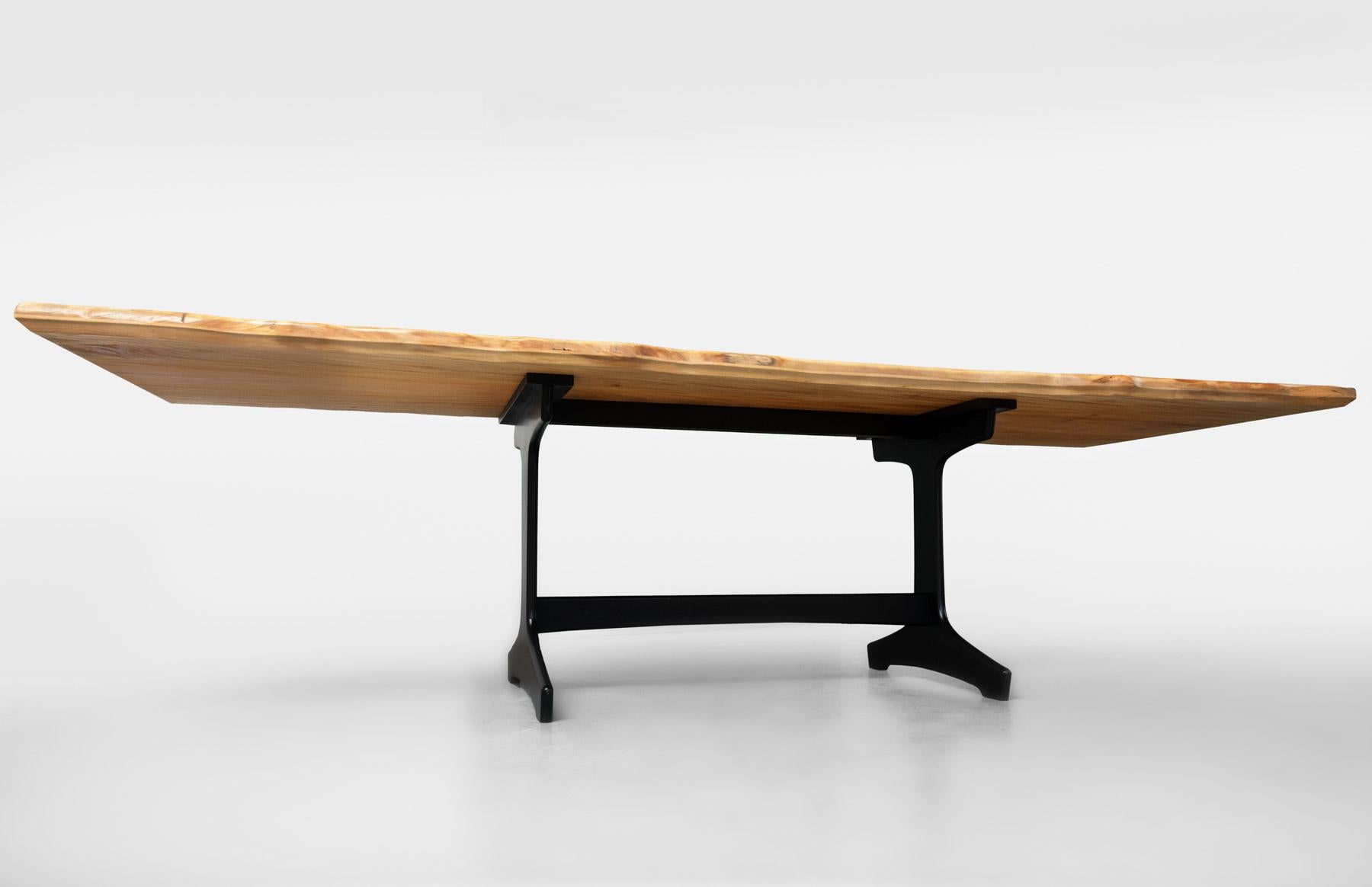 Großer Cotemporary French Plane Massivholz Live Edge Esstisch - 10 Personen 3
