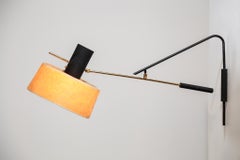 Large Counter Balance Wall Lamp, Attributed to Arlus, France, 1960s