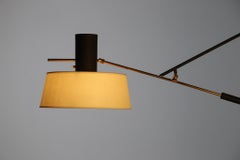 Large Counter Balance Wall Lamp, Attributed to Arlus, France, 1960s