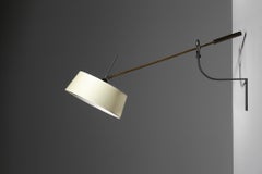 Large Counter Balance Wall Lamp, Attributed to Arlus, France, 1960s
