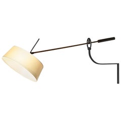 Large Counter Balance Wall Lamp, Attributed to Arlus, France, 1960s