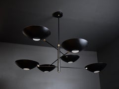Large Counterbalance Ceiling Fixture in Matte Black Made by Blueprint Lighting