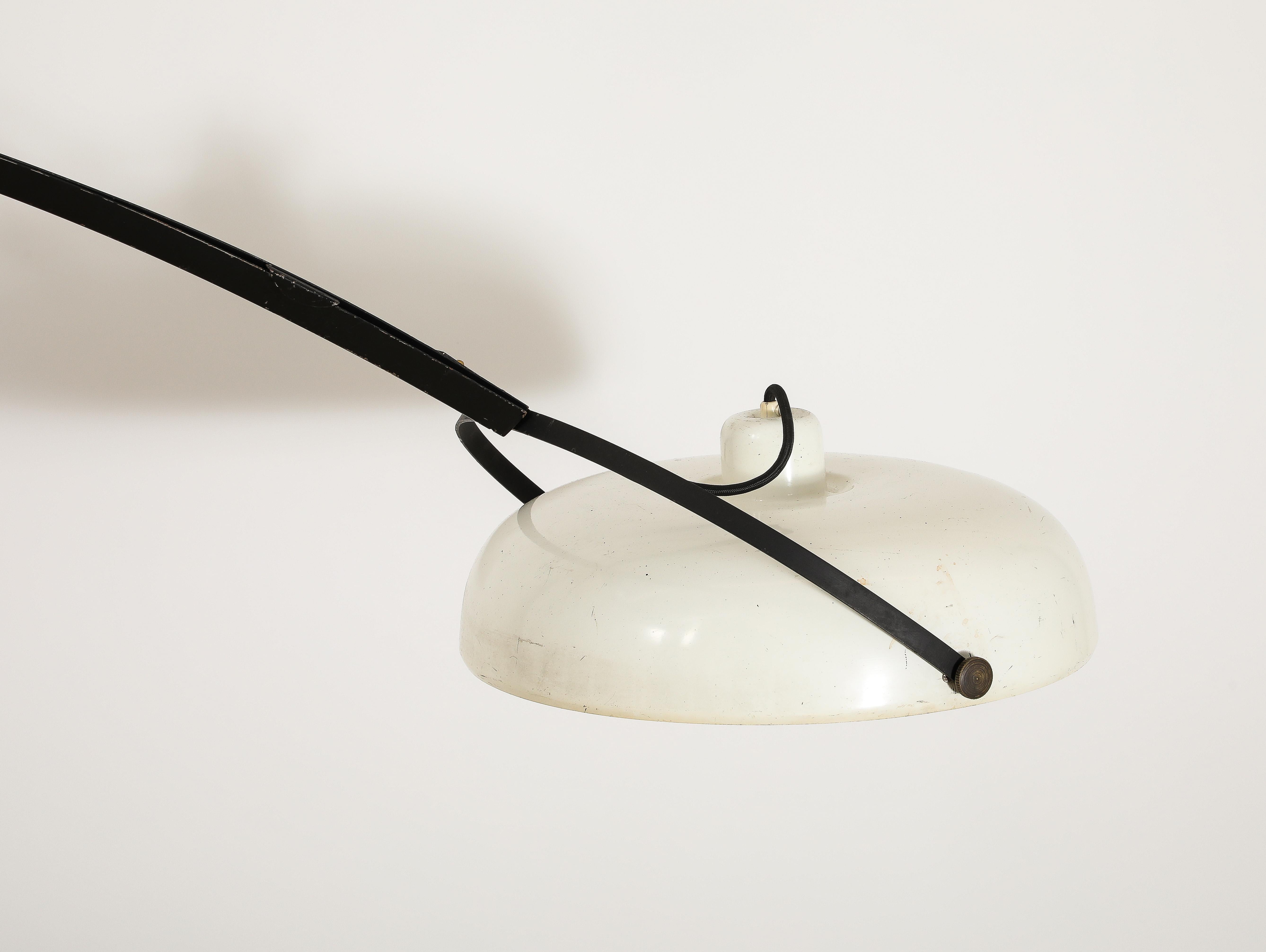 French Large Counterweight Fixture by Stilnovo, Italy 1960's For Sale