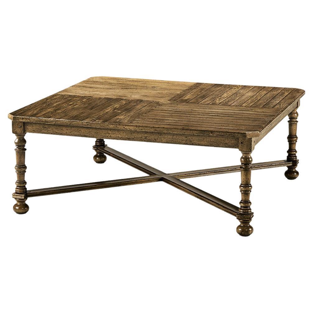 Large Country Coffee Table, Drift For Sale