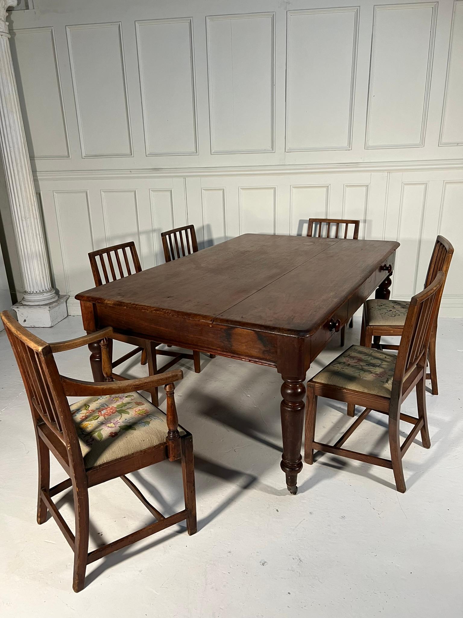 19th Century Large Country House Prep / Dining Table