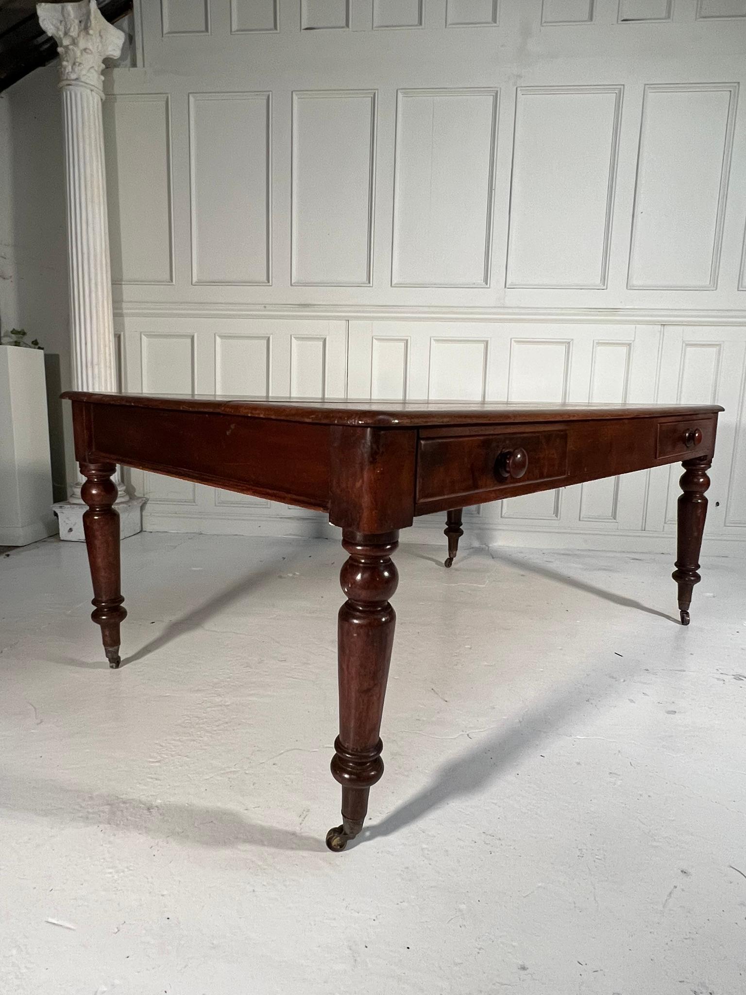 Mahogany Large Country House Prep / Dining Table