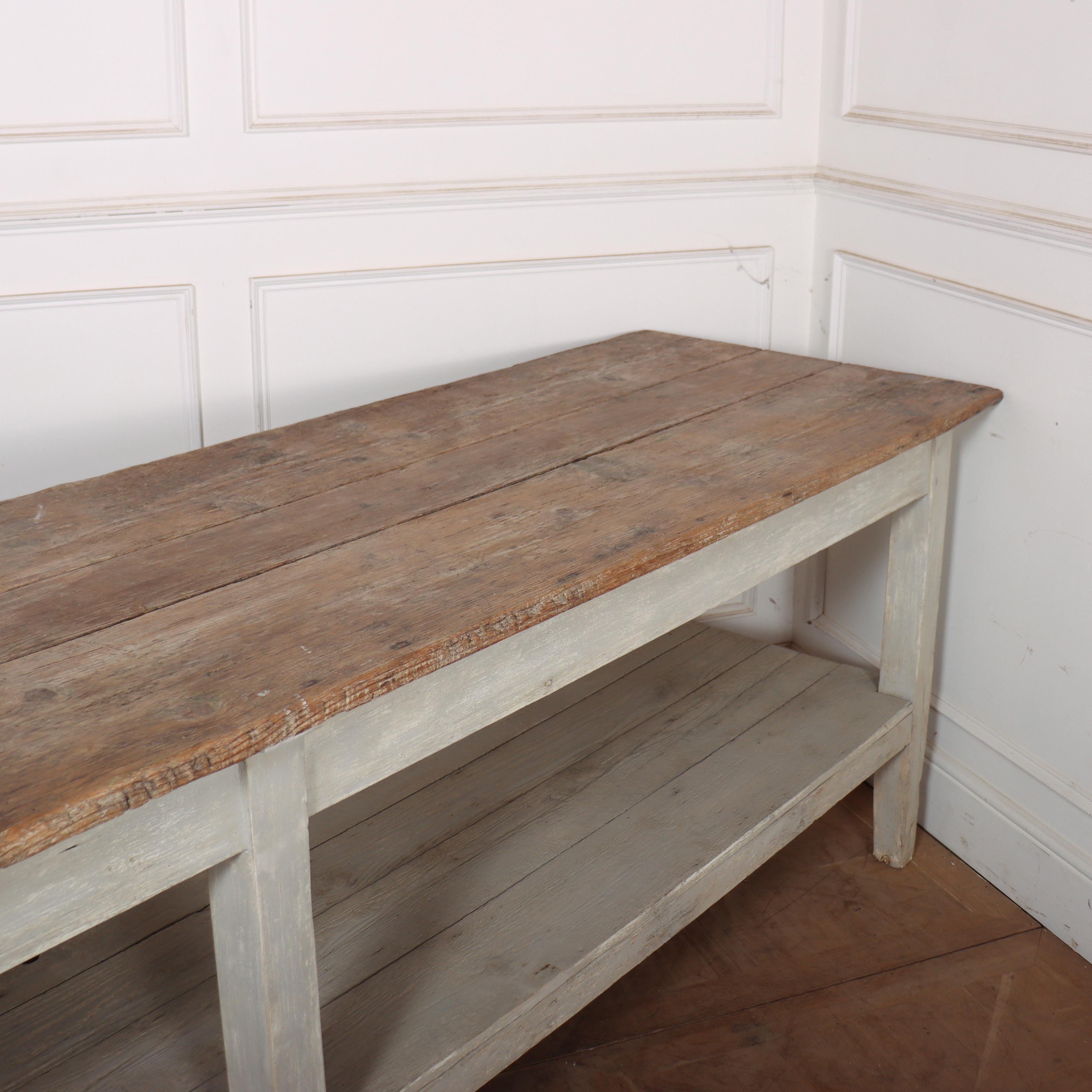 19th Century Large Country House Prep Table For Sale