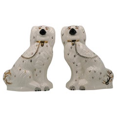 Large Couple of Ceramic Staffordshire Spaniels, ca.1950 Large Couple of Ceramic Staffordshire Spaniels, ca.1950