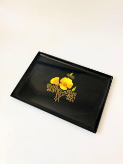 Large Couroc Poppy Tray