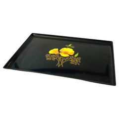 Large Couroc Poppy Tray