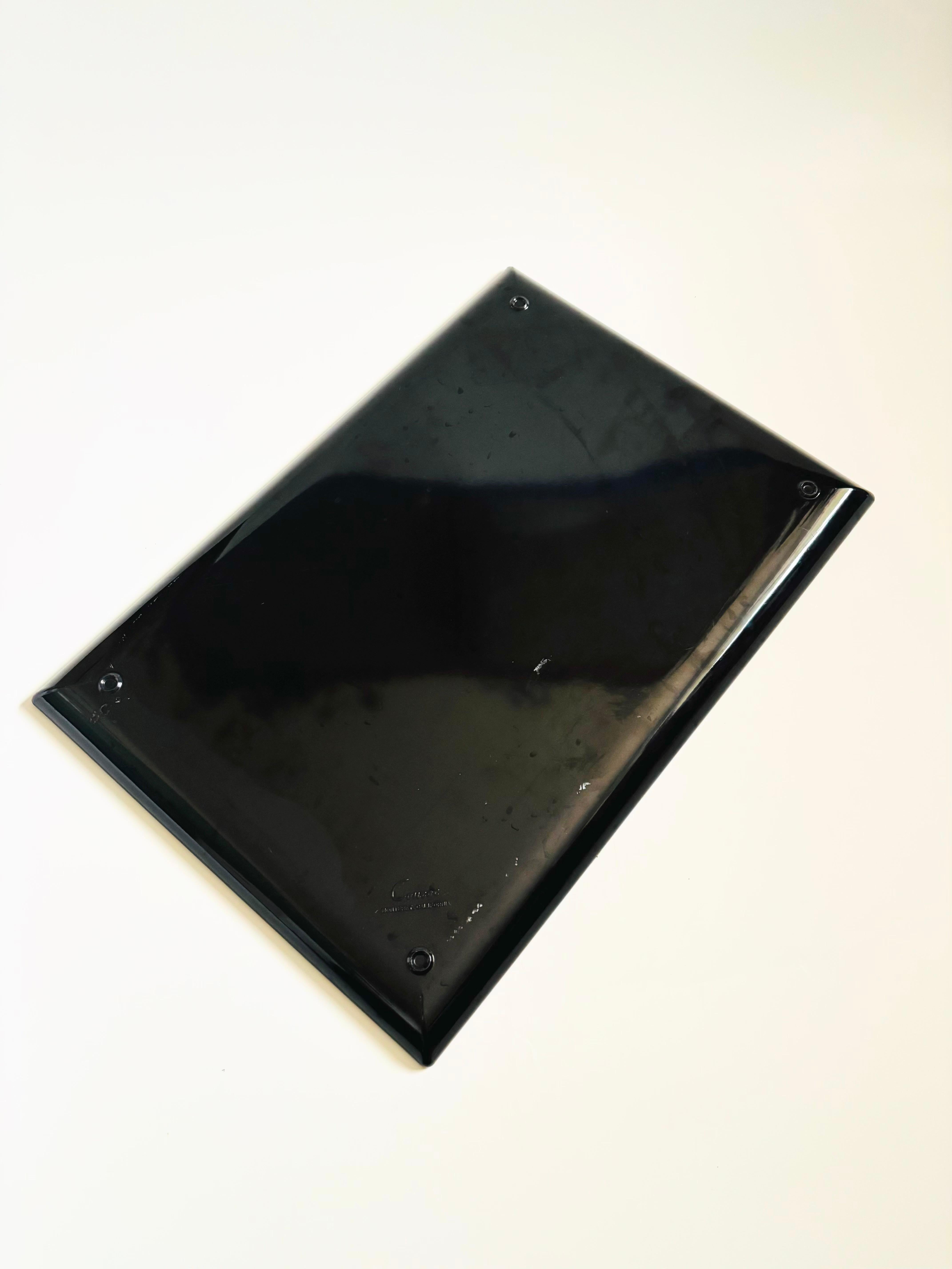 Vassoio grande Couroc Quaglia e papaveri in vendita 3