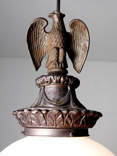 Large Courthouse Eagle Globe Lamp