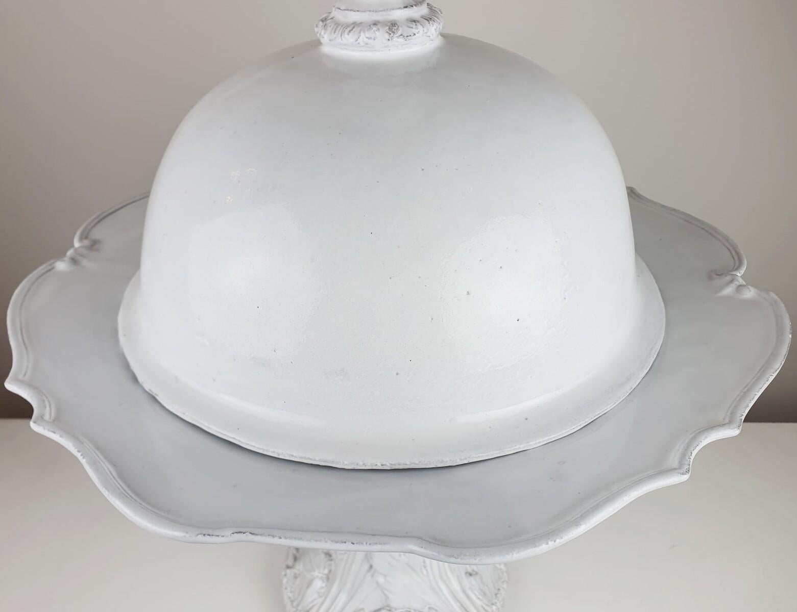 Große überdachte Vase aus Steingut, Ende 19. Anfang 20. (Europäisch) im Angebot