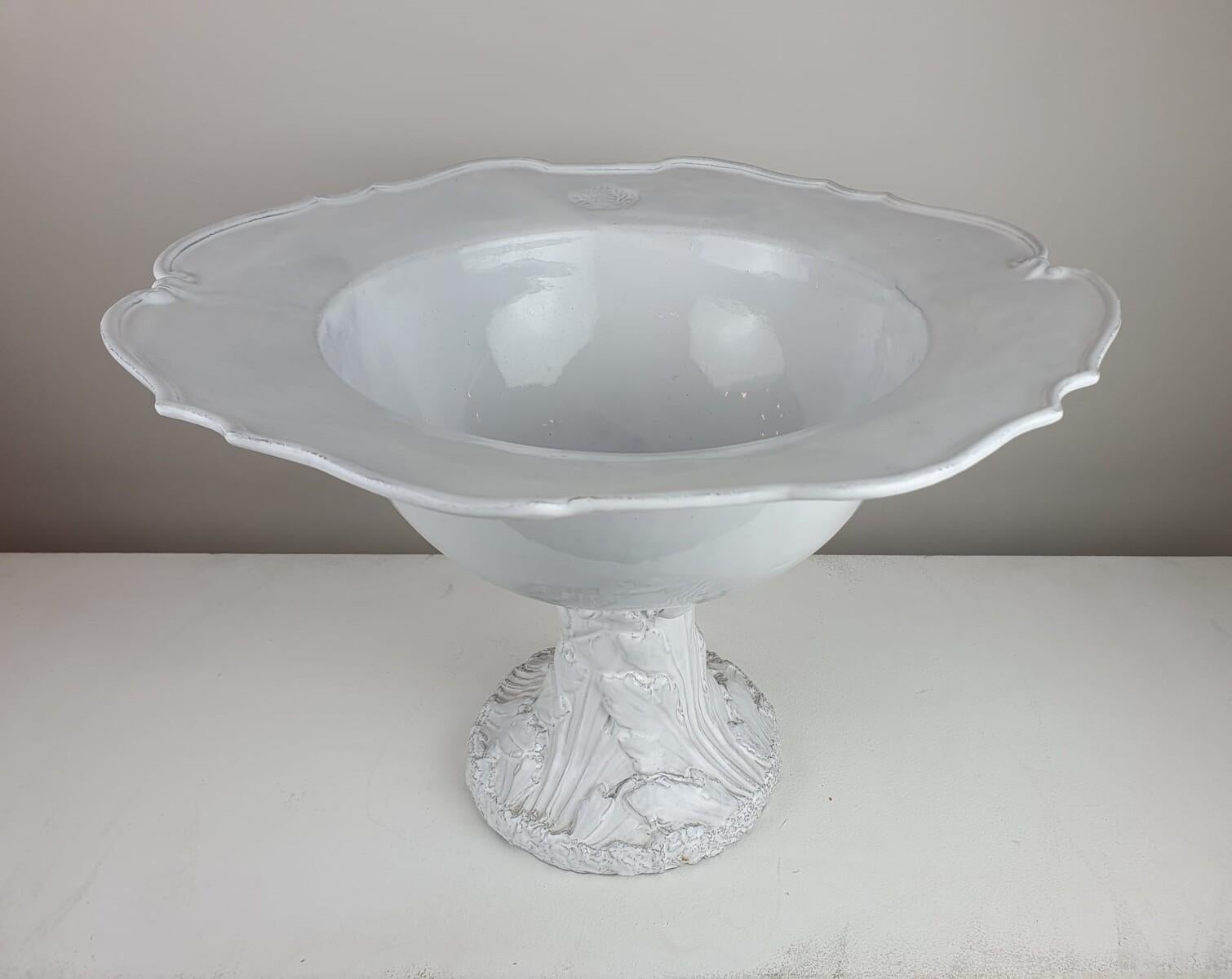 Große überdachte Vase aus Steingut, Ende 19. Anfang 20. im Angebot 1