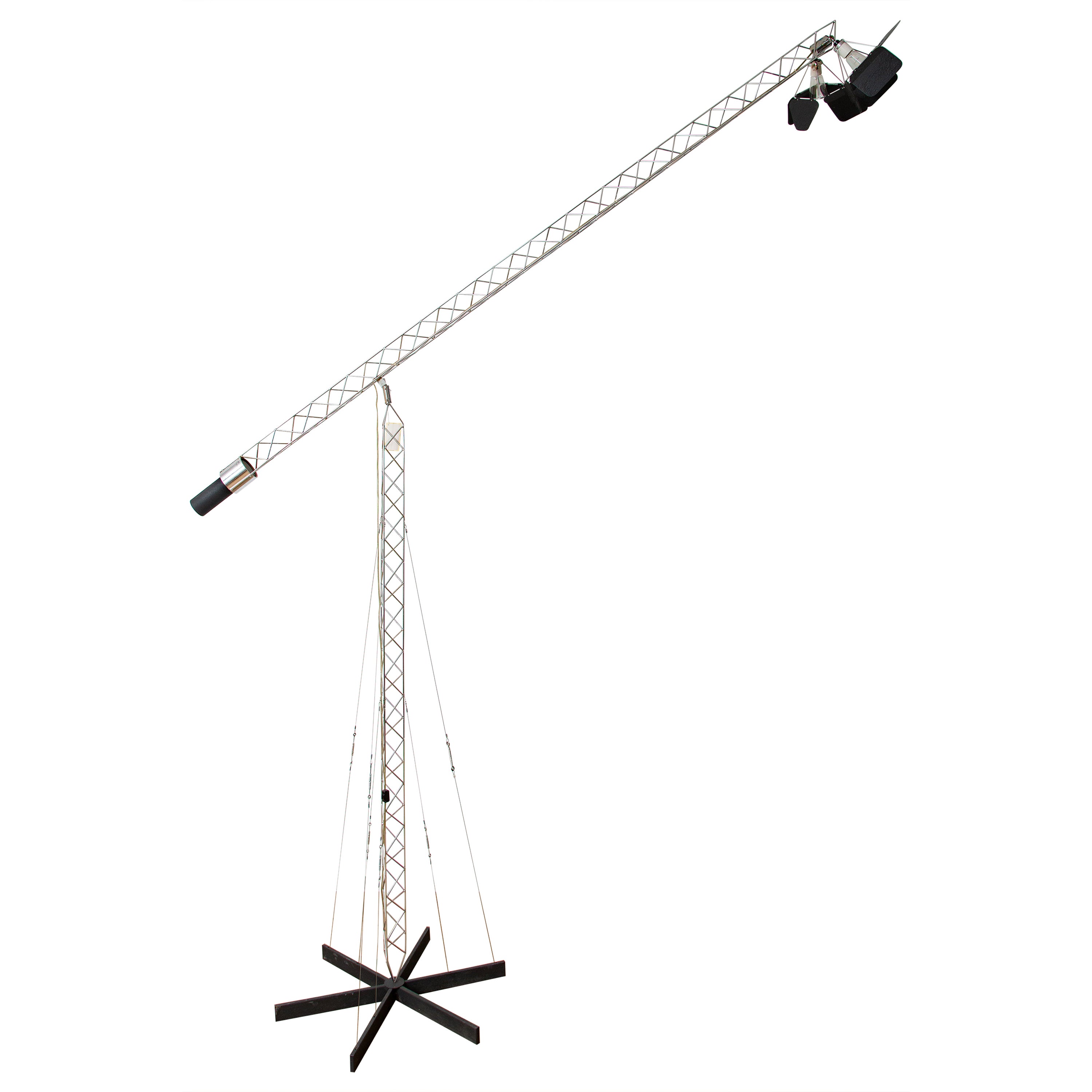 Große Crane-Stehleuchte von Curtis Jere, USA 1971