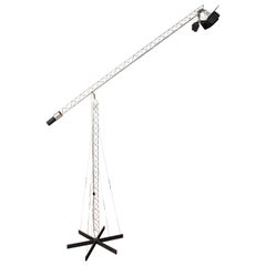 Large Crane Floor Lamp by Curtis Jere, USA 1971