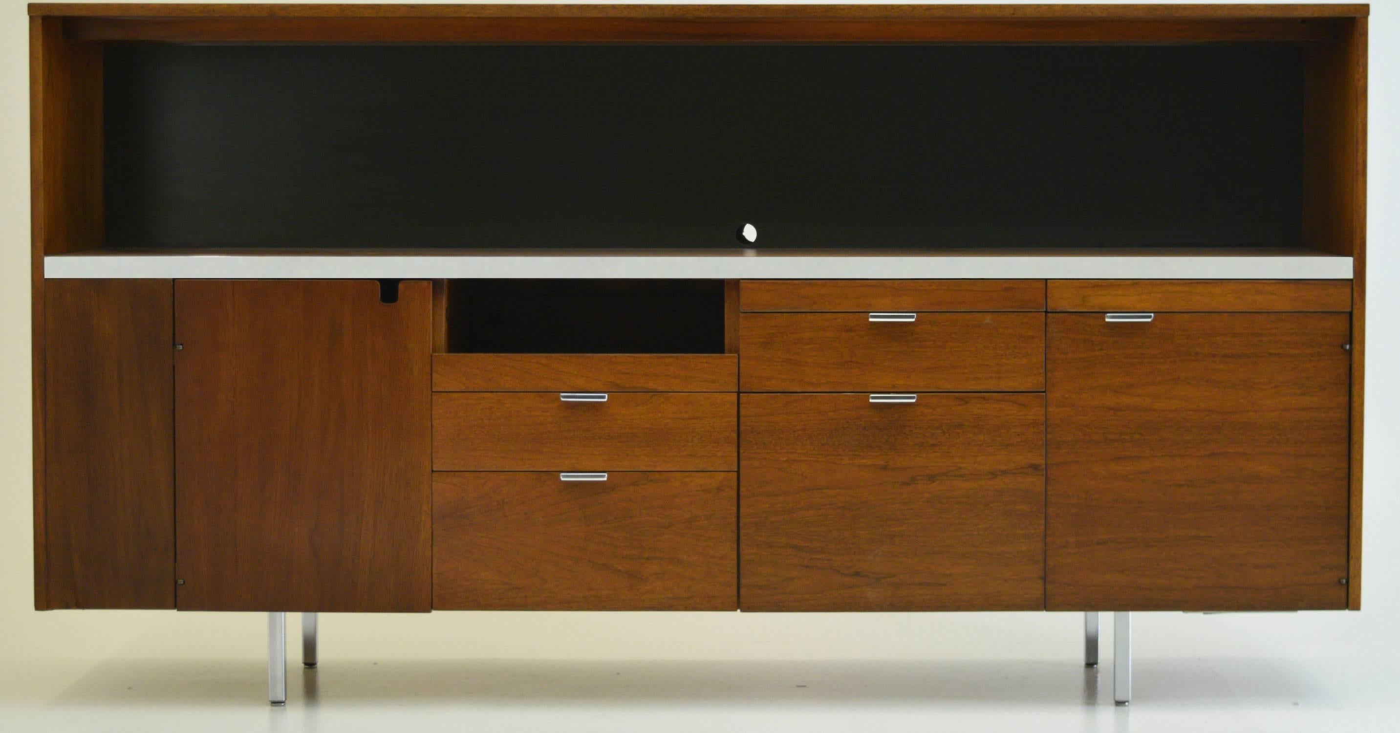 Mid-Century Modern Large Credenza Cabinet by George Nelson for Herman Miller
