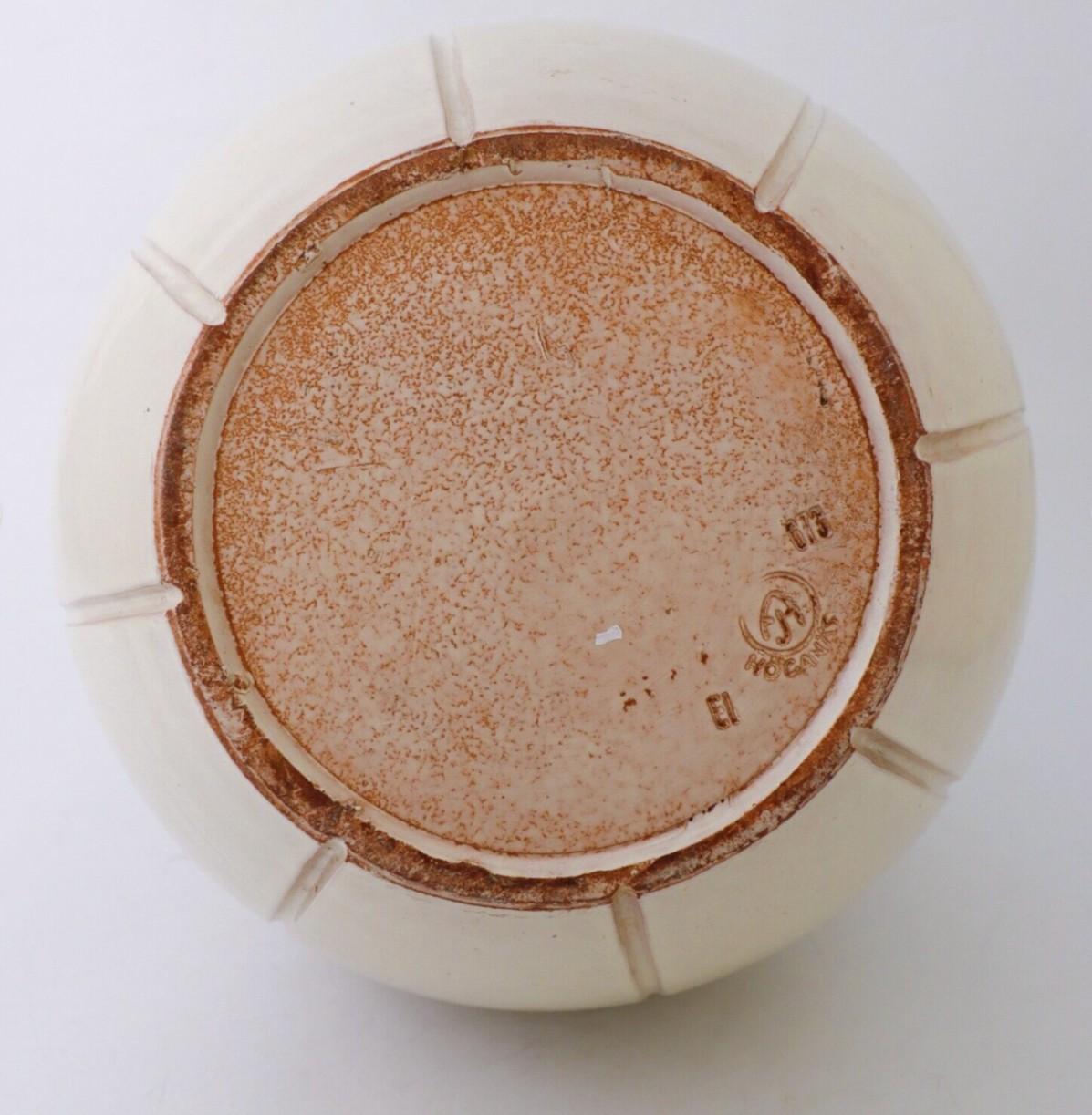 Grès porcellanato Vaso da terra grande color crema - Höganäs Andersson & Johansson - Erik Ivarsson in vendita