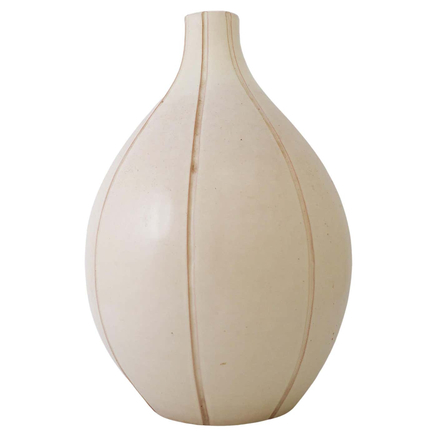 Large Creme Floor Vase - Höganäs Andersson and Johansson - Erik ...