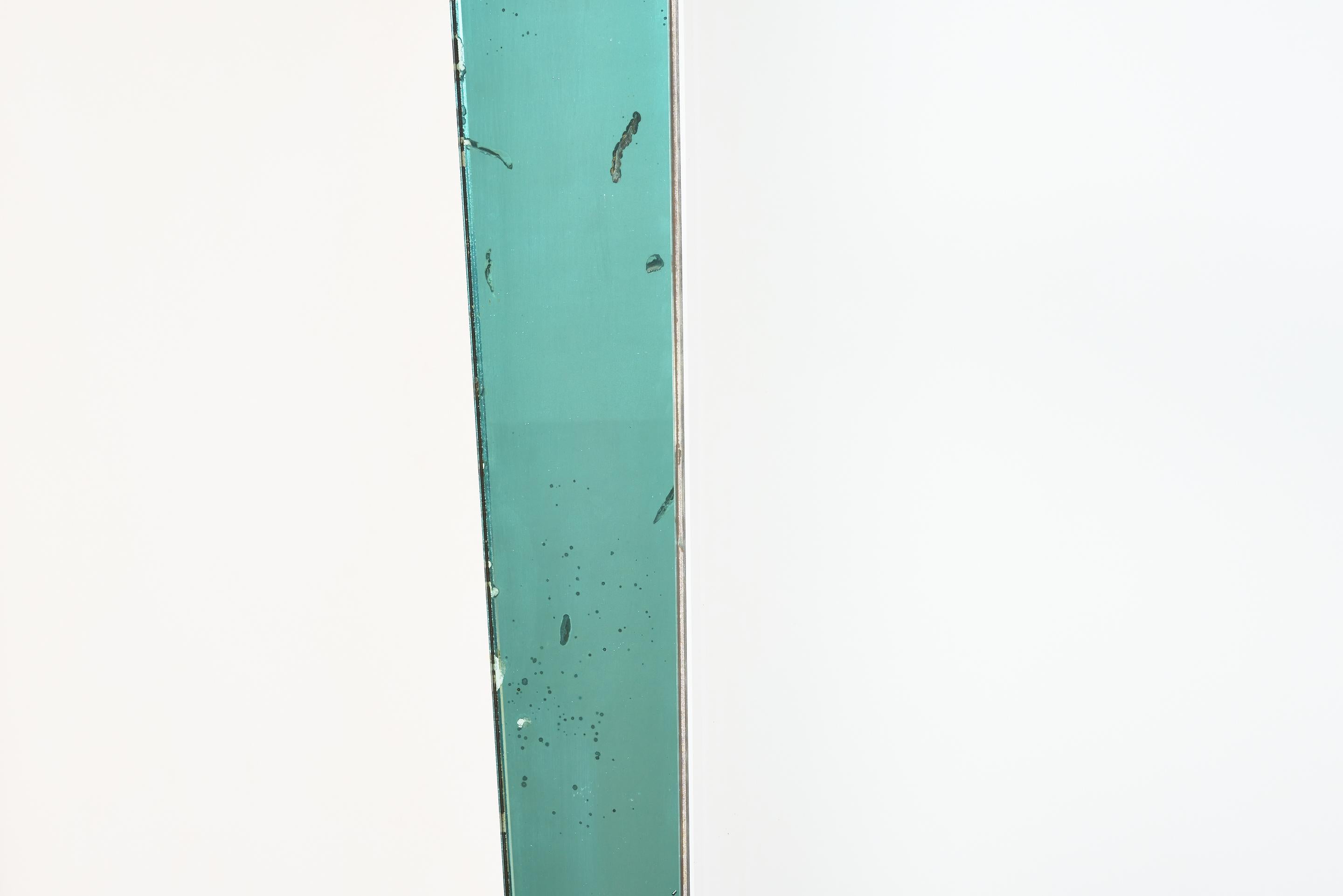 Large Cristal Art Floor Mirror - Light Blue For Sale 6