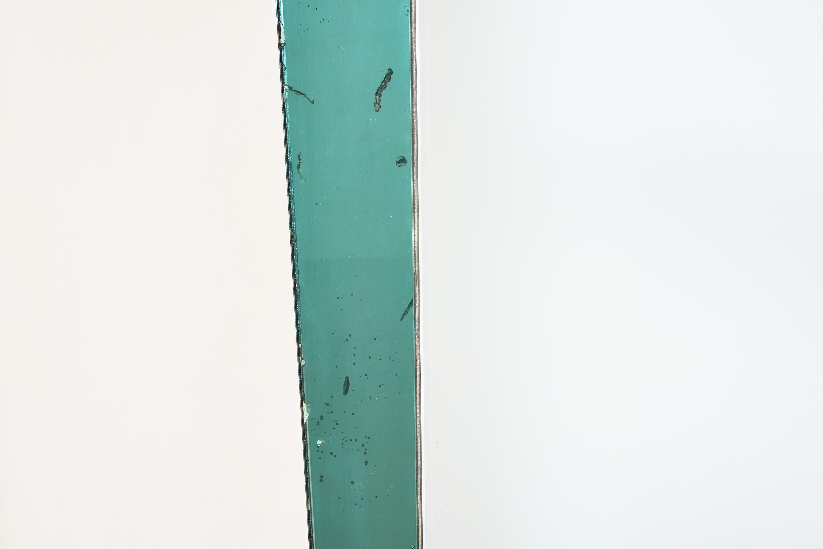 Large Cristal Art Floor Mirror - Light Blue For Sale 7