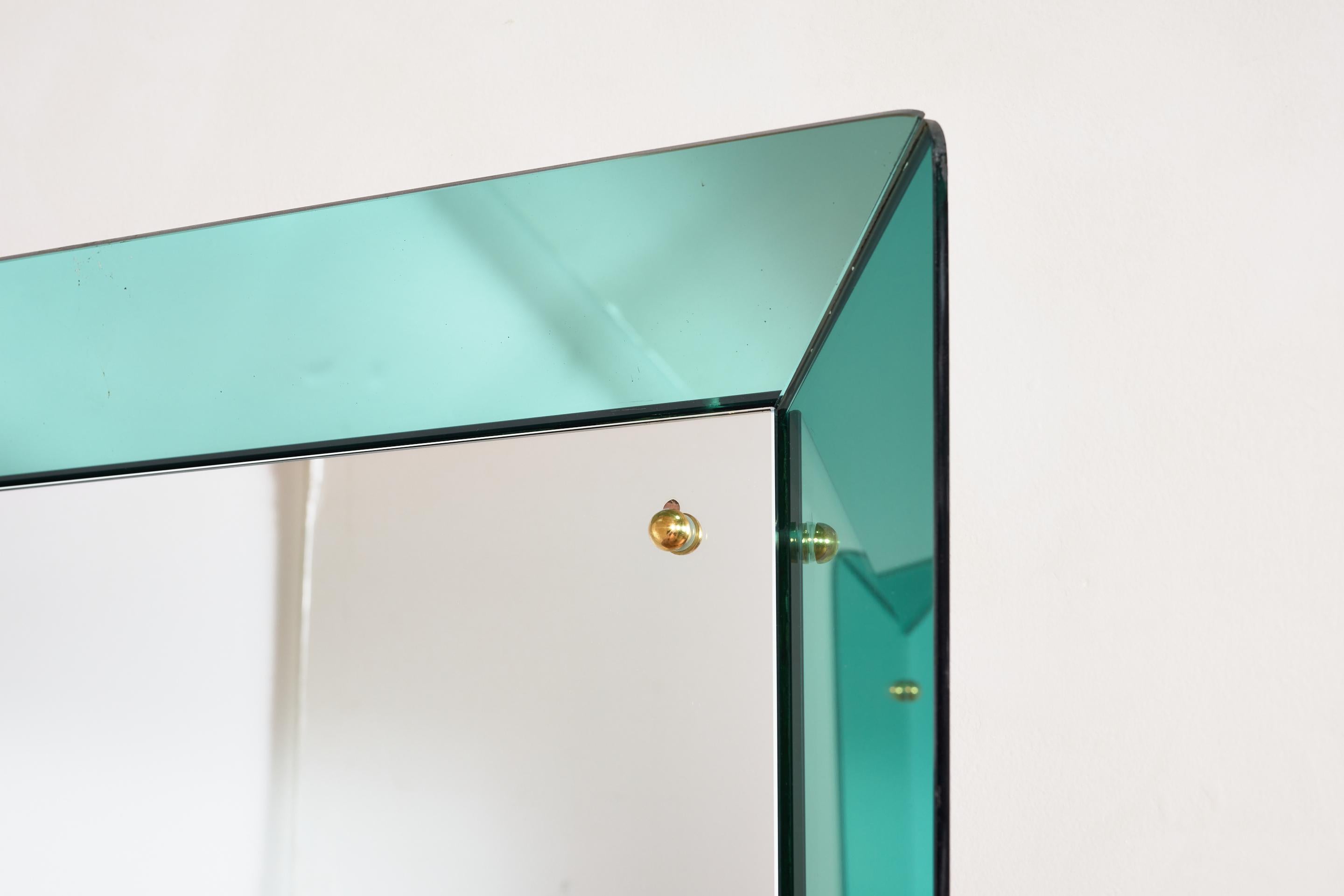 Large Cristal Art Floor Mirror - Light Blue For Sale 8