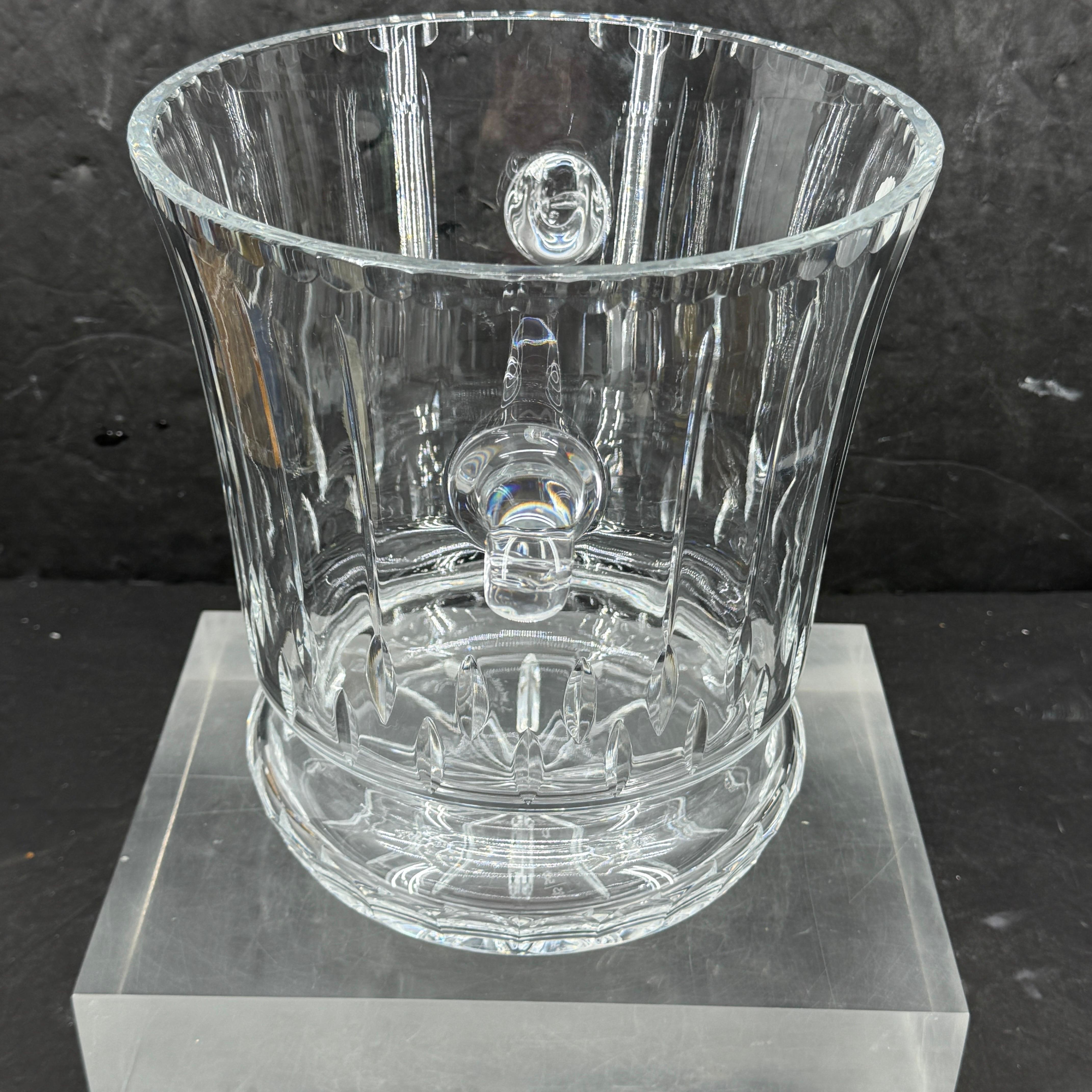 Large Cristalleries de Lorraine Cut Crystal Champagne Bucket, France en vente 6