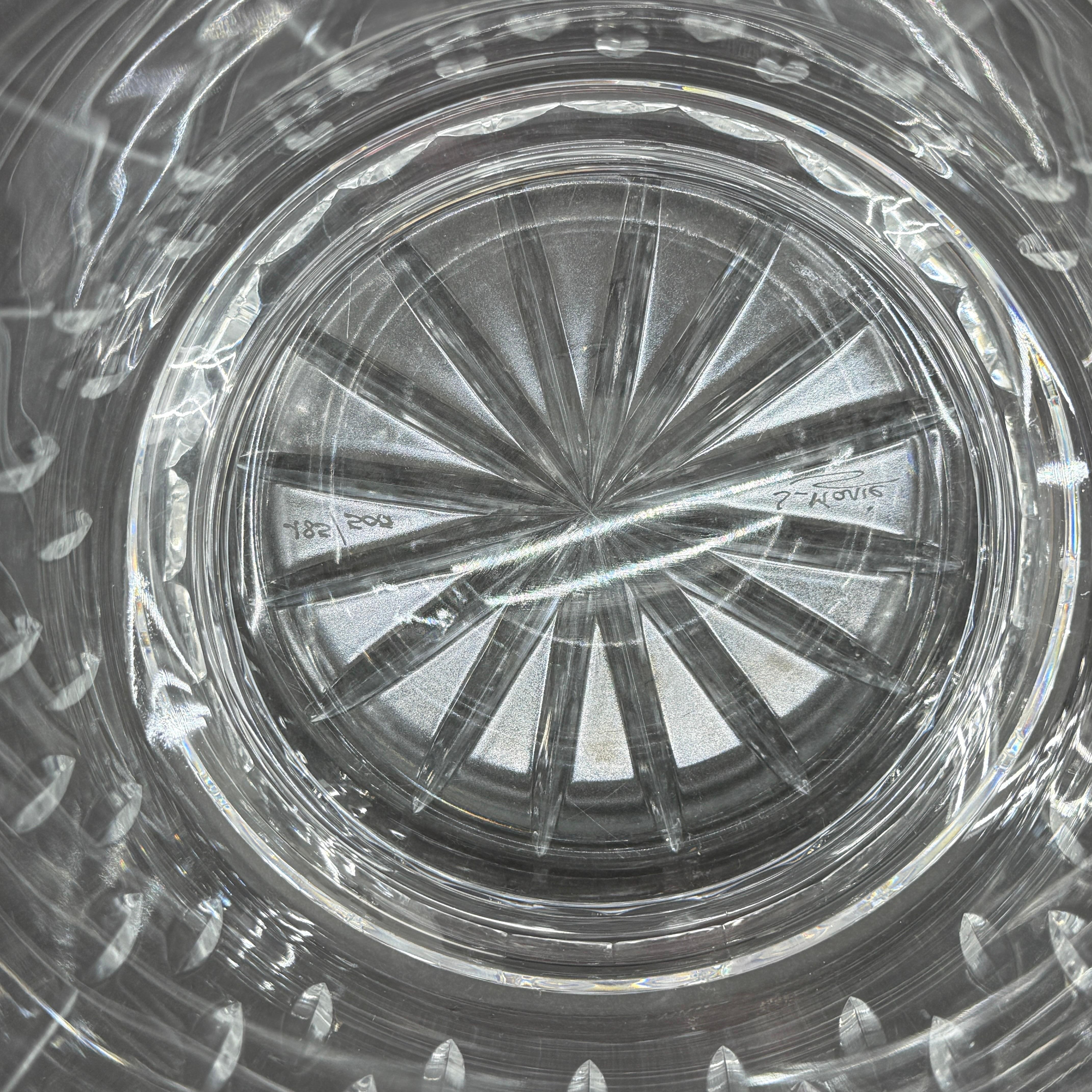Large Cristalleries de Lorraine Cut Crystal Champagne Bucket, France en vente 11