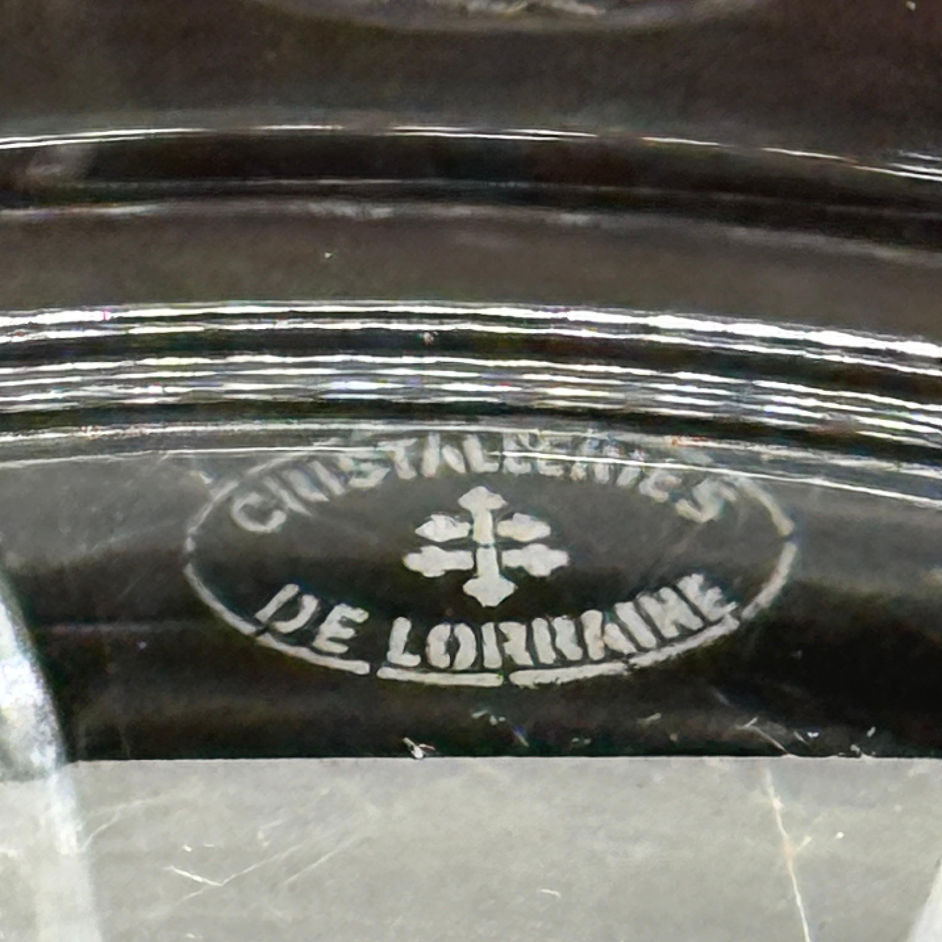 Fait main Large Cristalleries de Lorraine Cut Crystal Champagne Bucket, France en vente