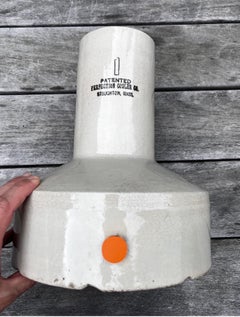 Large "Crock" with Orange Stopper