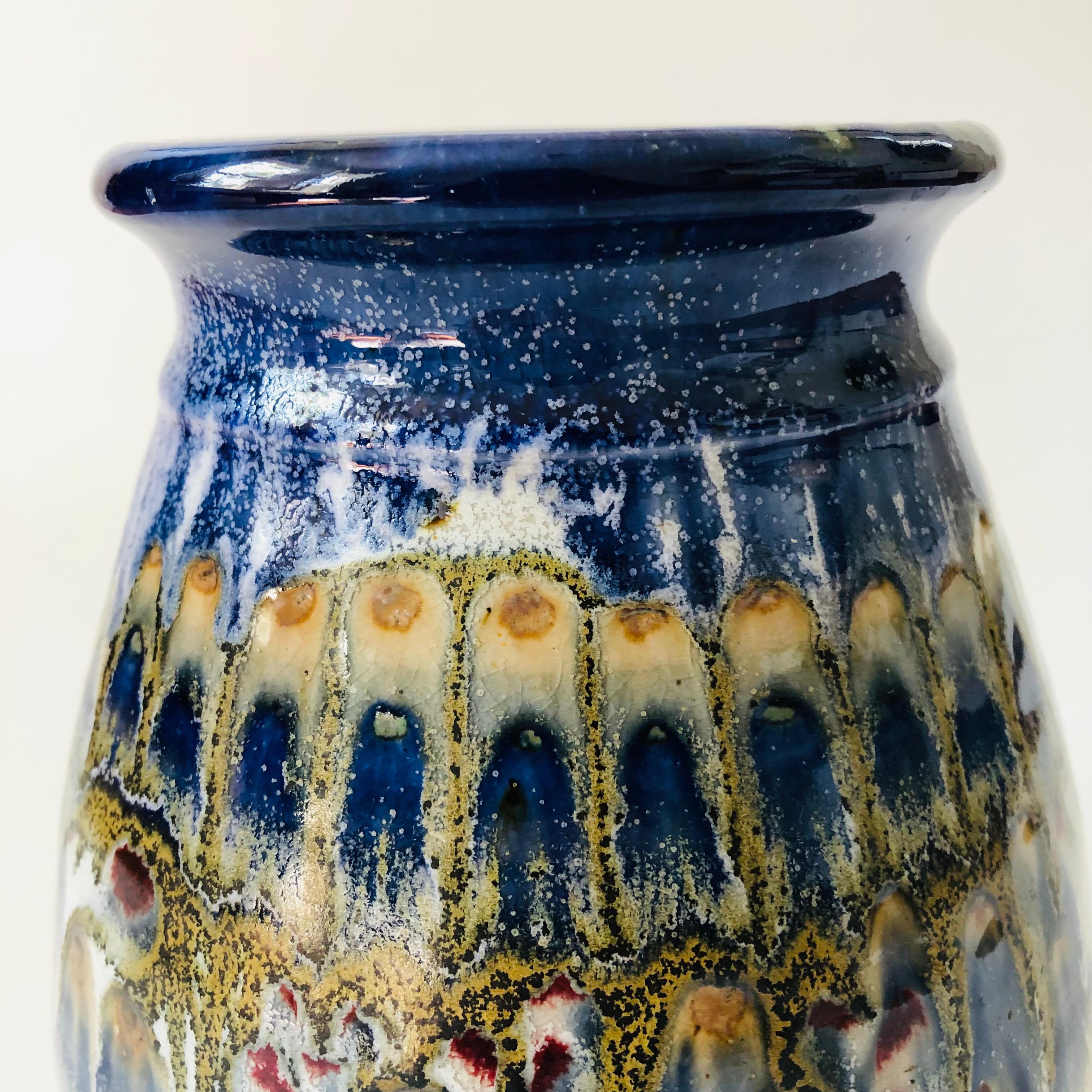 Organic Modern Large Crutchfield Studio Pottery Vase