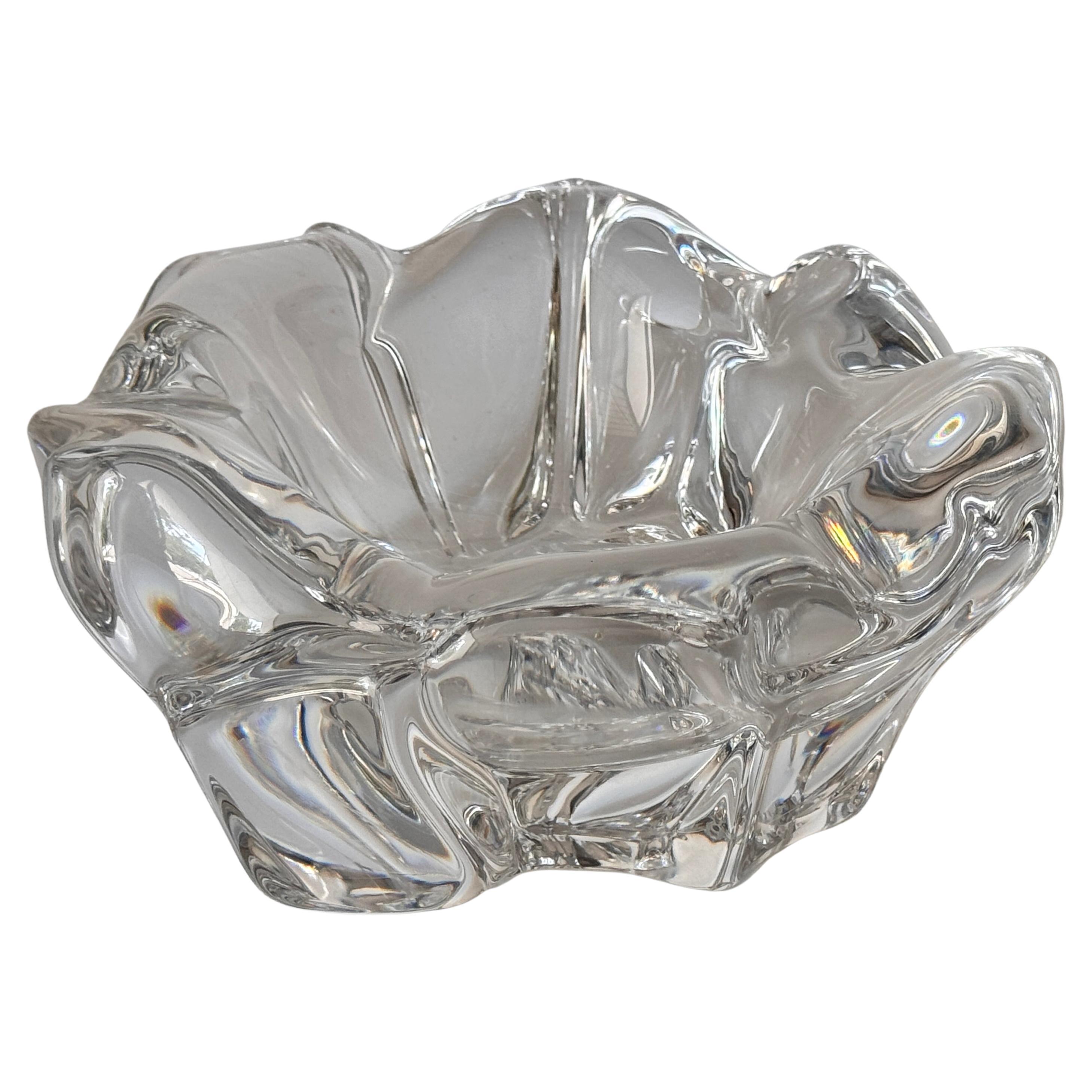 Large Crystal Ashtray by DAUM – France, 1960s – Heavy Collector’s Piece