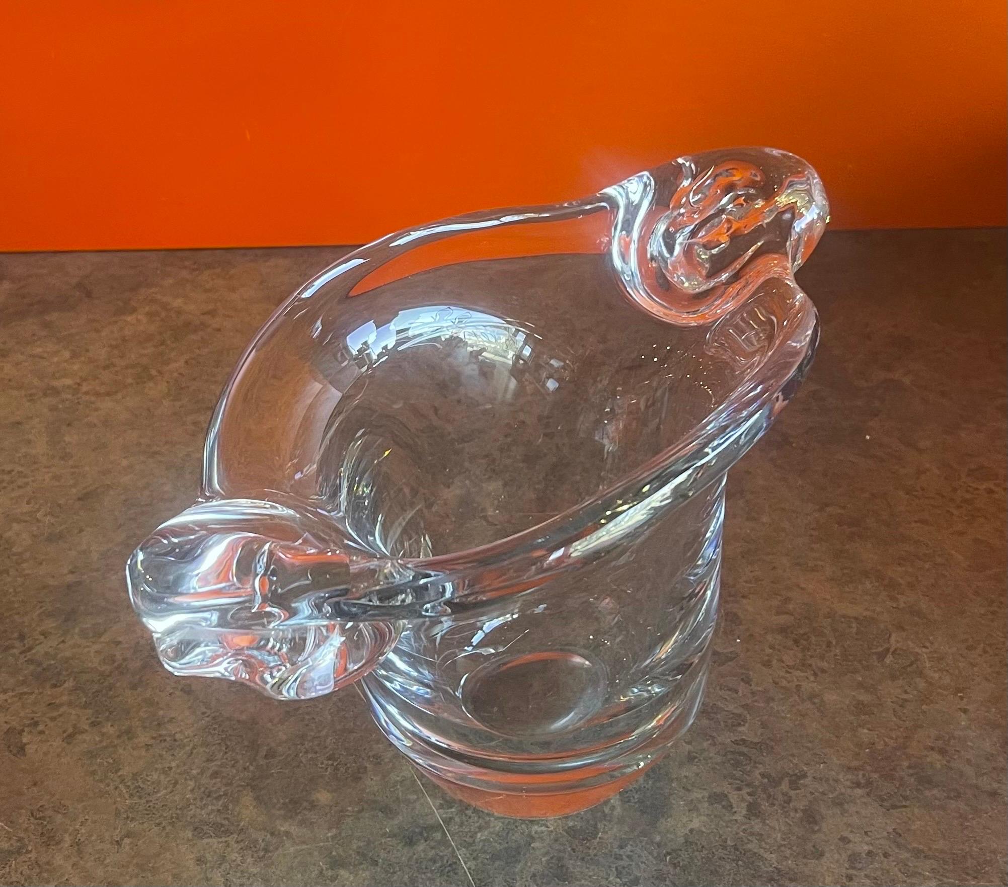 Grand bol en cristal de Daum, France Bon état - En vente à San Diego, CA