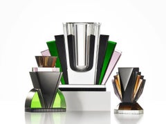 Large Crystal Candlestick, ENS Model, 21st Century.