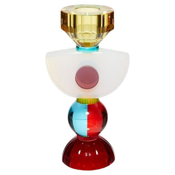 Large Crystal Candlestick, INDY Model, 21st Century.