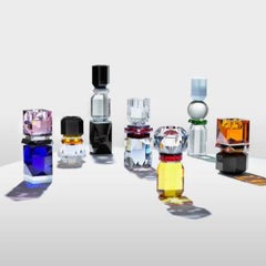 Large Crystal Candlestick, NASH Model, 21st Century.