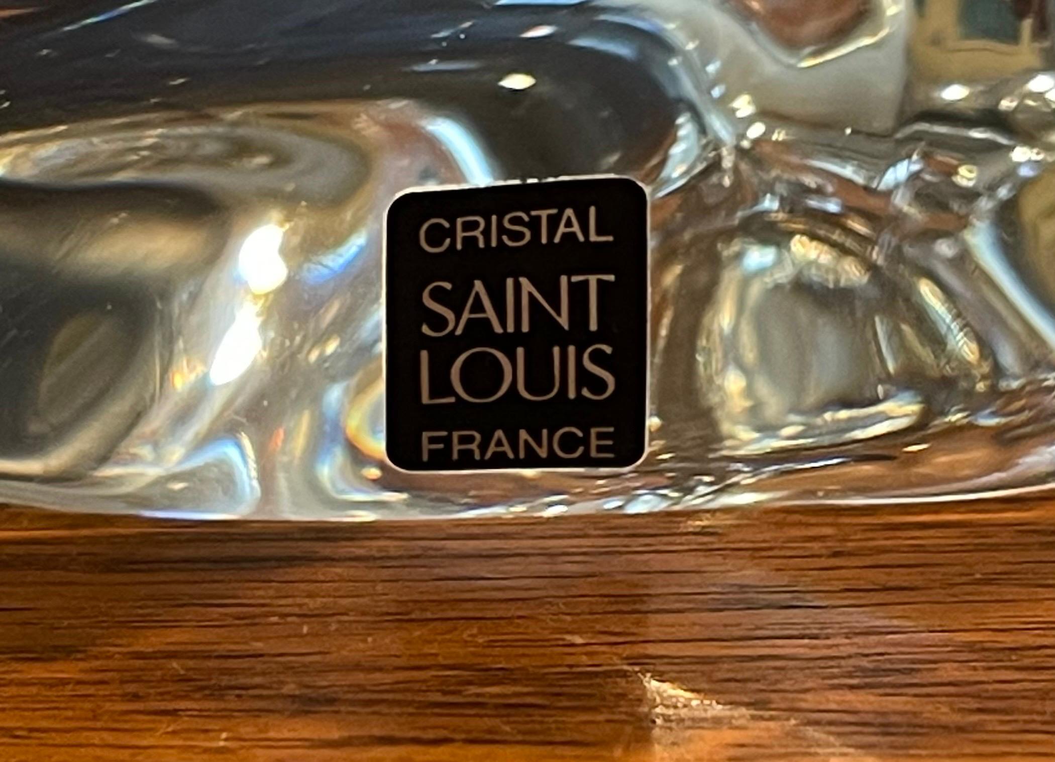 Grand bol / cendrier Caravelle en cristal de Saint Louis Crystal of France en vente 1