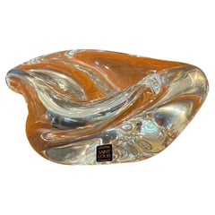 Gran cuenco / cenicero de cristal "Caravelle" de Saint Louis Crystal de Francia